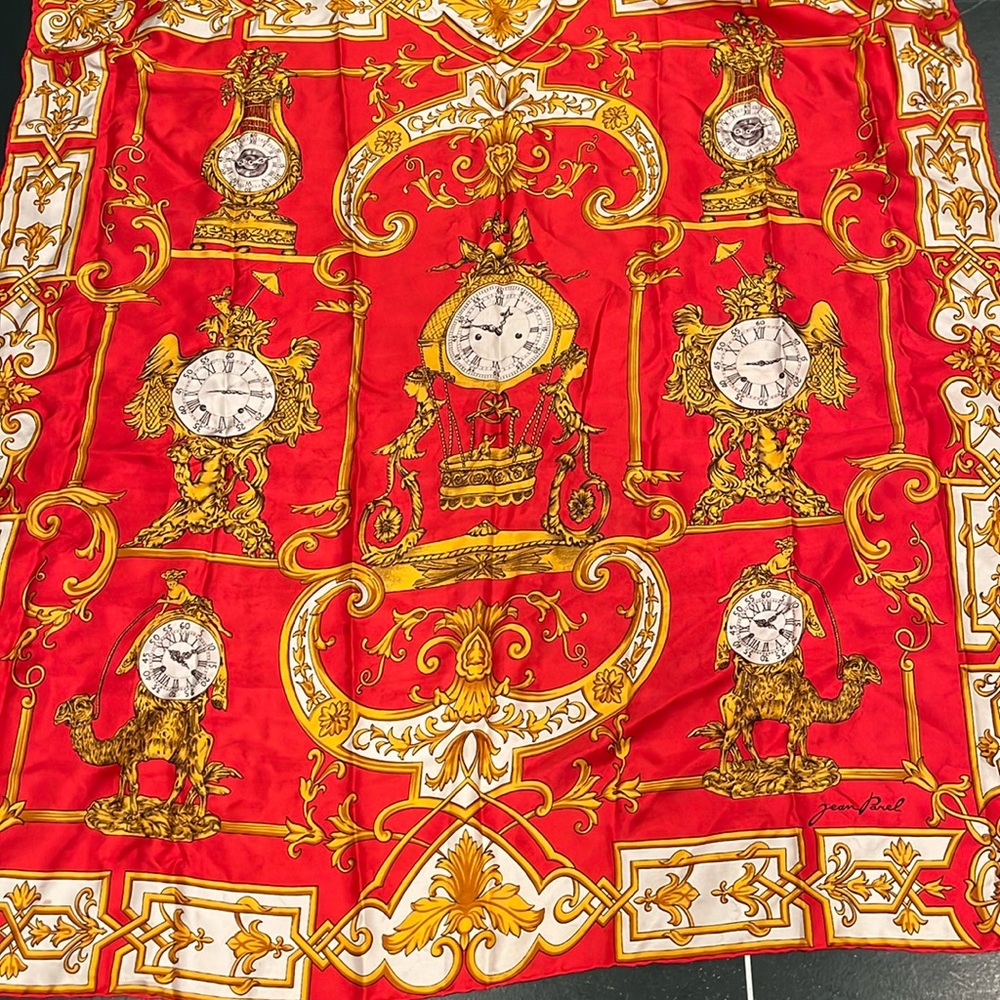 Jean Patel large silk scarf.